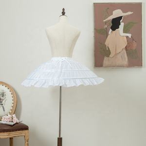 <span class=keywords><strong>Jupon</strong></span> de ballet volumineux pour enfants, avec 3 armatures en acier, style princesse, doublé, avec fleurs, 100% polyester - Product Image 2
