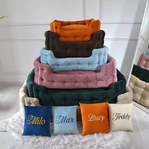 Fabrikpreis Maßgefertigtes Umweltfreundliches Solides Rechteckiges Matratzen-Komfortables Wärmendes Langlebiges Waschbares Wasserdichtes Bouclé-Hundesofa - Product Image 2