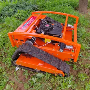 Gasoline Lawn Mower RC Slope Lawn Mower Tracked All Terrain Remote Control Robot Weed Mowing Machine