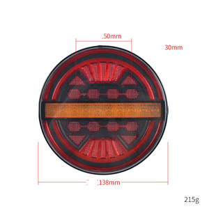 Suministro de fábrica, nuevas piezas de remolque de camión de 24V, lente transparente, 12LED, luces de hamburguesa para agua corriente, luces laterales y anchas para camión - Product Image 2