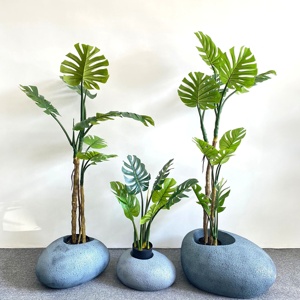 Planta Artificial Plantas Artificiais Em Vaso Árvores Plantas Plásticas Folha Árvore Falsa para Interior Home Decor - Product Image 4