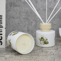 Vente en gros, décoration de maison personnalisée, bouteille en verre de 100 ml, huile essentielle, diffuseur de roseaux parfumés
