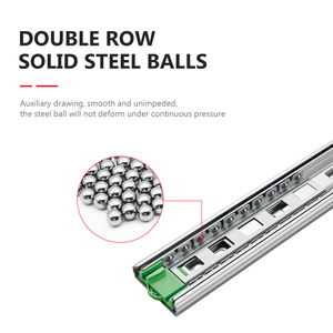 Alta qualità silenziosa larghezza 45mm estensione completa spingere per aprire la guida di scorrimento del cassetto con cuscinetti a sfera per la cucina - Product Image 4