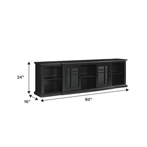 Soportes de <span class=keywords><strong>TV</strong></span> de montaje en suelo clásico de simplicidad negra moderna <span class=keywords><strong>Mueble</strong></span> de <span class=keywords><strong>TV</strong></span> de madera multifunción <span class=keywords><strong>Mueble</strong></span> Para <span class=keywords><strong>TV</strong></span> - Product Image 5