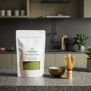 Mélange de matcha biologique cérémonial de première récolte, formule personnalisée, 100g |   Première récolte authentique du Japon, provenant de Kagoshima - Product Image 1