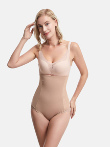 JOGOGO Venta al por mayor: Fajas moldeadoras sin costuras de cintura alta con encaje personalizables para mujer, transpirables, posparto, control de abdomen y levantamiento de glúteos - Product Image 1