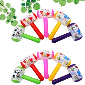 PVC 10pcs 삐걱 거리는 망치 소리 벨 광대 손잡이 망치와 풍선 만화 망치 유아 어린이를위한 재미있는 장난감 - Product Image 2