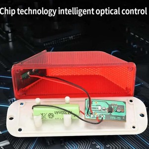 Led năng lượng mặt trời nhấp nháy cảnh báo đèn sạc năng lượng mặt trời đêm lái xe an toàn giao thông thận trọng ánh sáng Chip điều khiển tự động phụ kiện - Product Image 6