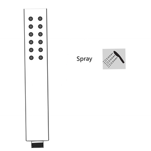 <strong>ABS</strong> Plastic Rainfall Chromed <strong>Hand</strong> <strong>Held</strong> <strong>Shower</strong> <strong>Head</strong> Bathroom Accessories - Product Image 4