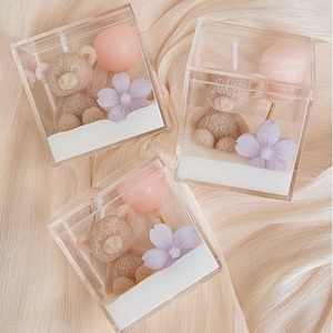 Cadeau de <span class=keywords><strong>bougie</strong></span> de faveur pour douche de bébé de mariage, décoration d'intérieur, cadeaux parfumés faits à la main, bougies aromatiques, mignon ours en peluche, cire de soja, <span class=keywords><strong>bougie</strong></span> parfumée - Product Image 2