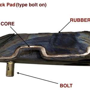 แผ่นรองยางรถขุดขนาดเล็กแผ่นยางแทร็ก - Product Image 5
