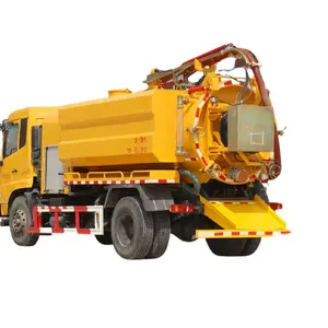 DFAC toilet fecal and suction tanker truck cheap 4x2 10cbm Sewage Cleaning Trucks and Fecal Suction tanker vacuum pump truck