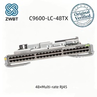 Tarjeta de Línea Multigigabit de Cobre RJ45 de 48 Puertos para Cisco Catalyst Serie 9600, C9600-LC-48TX, Admite hasta 8 Unidades Apilables