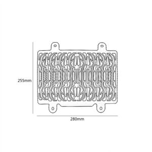 XXUNオートバイラジエーターグリルカバー保護クーラーガードグリル<span class=keywords><strong>BMW</strong></span> G310GS <span class=keywords><strong>310</strong></span> <span class=keywords><strong>GS</strong></span> 2017-2024用 - Product Image 6