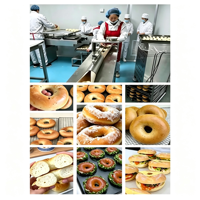 Machine automatique commerciale de formage de bagels, ensemble complet, ligne de production de bagels pour usine alimentaire