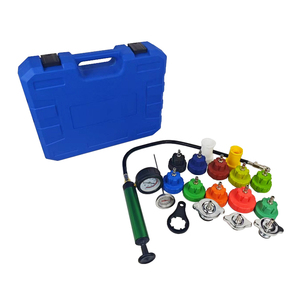 Набор для проверки давления в системе охлаждения автомобиля, 18 предметов: тестер давления в радиаторе, вакуумный прокачивающий и заправочный комплект - Product Image 6