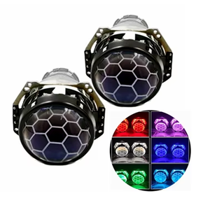 Lente de panal de 3 "D1 D2 <span class=keywords><strong>D3</strong></span> D4 HID, lente de proyector bi-xenón de fútbol, lente de grabado de 3,0 pulgadas, accesorios de afinación, estilo de fútbol - Product Image 1