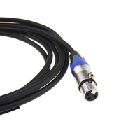 Câble audio XLR professionnel de haute qualité à faible bruit 7,0 MM 20FT mâle vers femelle Câble de microphone blindé