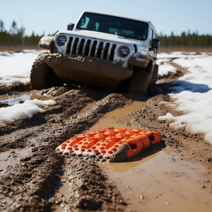 Tablas de Tracción Naranjas, Tamaño Universal, Material PP, Ayuda para Recuperación en Lodo, Nieve y Arena - Product Image 2