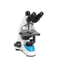 SCITEK Biological Microscope Trinocular Head Double-layer Mechanical Stage Finite Optional System Quadruple Nosepiece for Lab
