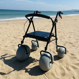 Marco para caminar junto al mar, silla de ruedas para caminar asistida, asiento para Andador de playa para adultos, poleas labor-sav, suministro de rehabilitación, Rollat de playa - Product Image 3