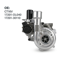 Turbocompresor CT16V 17201-0L040 17201-30110 17201-30160 para Toyota Hilux Vigo Land Cruiser Prado D-4D 1KD-FTV, Conjunto de Turbo para Motor