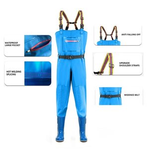 Cuisse épaissie femmes PVC cuissardes de pêche imperméable pêche à la mouche cuissardes avec bottes - Product Image 3