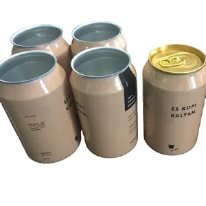 250ml 473ml manga encolhedora latas de alumínio para bebidas de café e cerveja artesanal