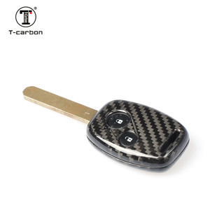 Funda Protectora de Fibra de Carbono para Llave de 2 Botones Compatible con <span class=keywords><strong>Honda</strong></span> CR-V Odyssey Pilot - Product Image 1