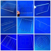 Découpe sur mesure de plaques de quartz en silice fondue, formes spéciales, traitement à froid, usinage CNC