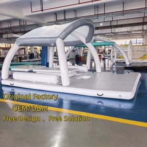 Plateforme flottante de luxe pour yacht, en matériau DWF, capacité de 500 kg pour 5 à 10 personnes, idéale pour les centres de villégiature, les plages et les piscines - Product Image 1
