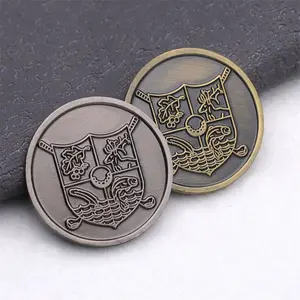 Venda quente personalizado comemorativa moeda medalha desafio moeda