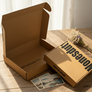 Boîtes rigides biodégradables personnalisées avec logo noir pour l'emballage de vêtements, boîtes pliantes pour l'expédition de vêtements, boîtes d'expédition pour vêtements - Product Image 4