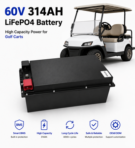 แบตเตอรี่ลิเธียมไอออนแบบแท่งปริซึม LiFePO4 60V/64V 314Ah สำหรับรถกอล์ฟ รถรับส่งในรีสอร์ท ระบบจัดการแบตเตอรี่อัจฉริยะ (Smart BMS) BT 4000 รอบการใช้งาน ได้รับมาตรฐาน CE - Product Image 2