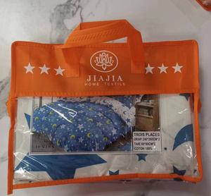 热销超细纤维织物花卉图案一次性床单套装2件套和3件套，带两个枕套 - Product Image 1