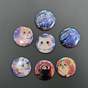 Spilla rotonda personalizzata in metallo da 38mm, 50mm, 58mm, 75mm, con logo stampato, regalo promozionale, spilla in latta vuota - Product Image 2