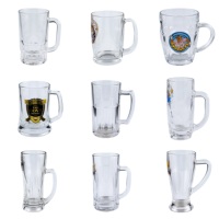 Verre à bière en blé personnalisé avec logo, faible MOQ, classique, écologique, réutilisable, avec poignée durable, vente en gros, expédition immédiate, haute qualité