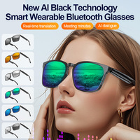 Gafas Inteligentes con Traducción Multi-idioma BT6.0, Auriculares Inalámbricos Inteligentes, Micrófonos Dobles de Silicio, Asistente de Voz