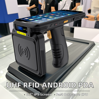 Lector de mano Android PDA UHF RFID 860-960MHz ABS Gestión de inventario Almacenes Características NFC Comunicación USB/WiFi