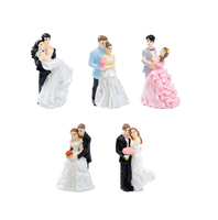 Kleine Figur Paar Luxus Geschenk Hochzeit Miniatur Souvenir niedlich kreative süße Tischplatte Kuchen Topper Auto Schneekugel Dekoration
