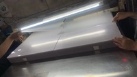 Film plastique rigide A2 A3 A4 personnalisé en relief feuille de PVC transparente rouleau de PVC pour impression offset UV sérigraphie