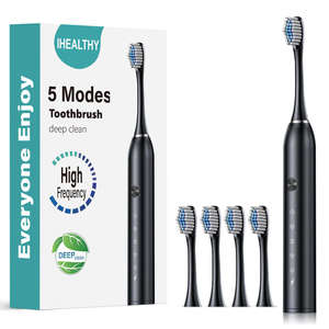 Cepillo de Dientes Sónico Recargable IPX7 Popular para Viajes, con Cerdas Suaves, Color y Logotipo Personalizables, 30 Días de Autonomía, Diseño Blanco Natural - Product Image 2