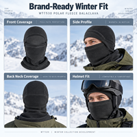 Cagoule polaire personnalisée coupe-vent intégrale pour sports d'hiver, doublure de casque, développement OEM ODM pour marques