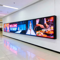 Duvara Monte P2 P3 P5 Esnek LED Şerit Reklam Ekranı RGB Tam Renkli HD Yüksek Parlaklıklı Kayan Yazı Video Görüntülü LED Ekran