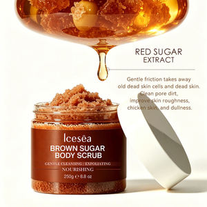 Fabricant en gros OEM/ODM ICESEA Gommage corporel à l'extrait de sucre rouge Vitamines E et C Sel Exfoliant doux Peau lisse et soyeuse Adultes - Product Image 5
