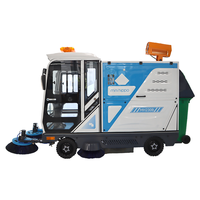 Mini balayeuse électrique autoportée Hippo MH230B, largeur de nettoyage 2300 mm, 20000 m²/h pour le nettoyage des rues municipales