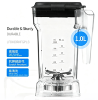 Mixeur Commercial Robuste Insonorisé Baiwin à Faible Bruit, Mixeur à Glace et Smoothies avec Enceinte Acoustique pour Salons de Thé au Lait