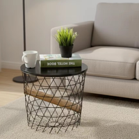 Table basse en métal au design moderne et minimaliste, table d'appoint convertible et durable, facile à nettoyer, meubles de maison