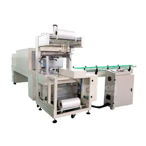 Full Automatic cutting shrink wrapping machine for plastic bottle glass bottle