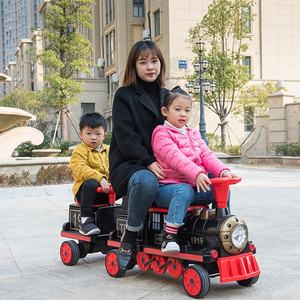 Nouveau Design Unique 4 places enfants voiture électrique mini tour électrique sur le centre commercial train pour les enfants à monter avec siège pour adulte - Product Image 5